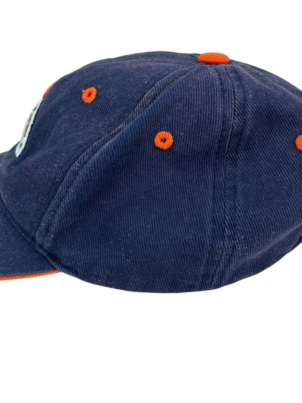 Denver Broncos NFL Team Apparel Youth Kids Adjustable Hat Navy Orange Retro